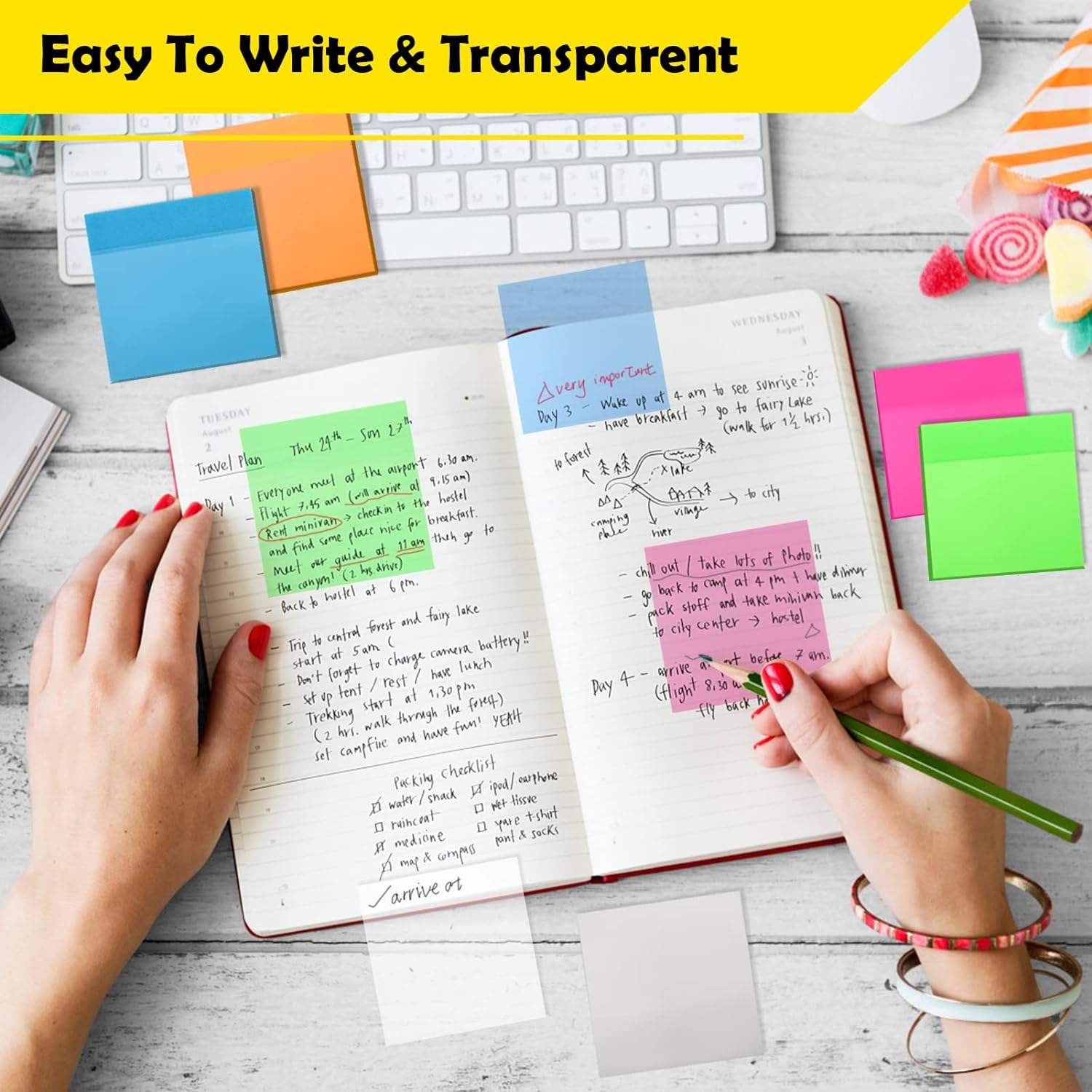 Sticky Note Pads (300 PCs)