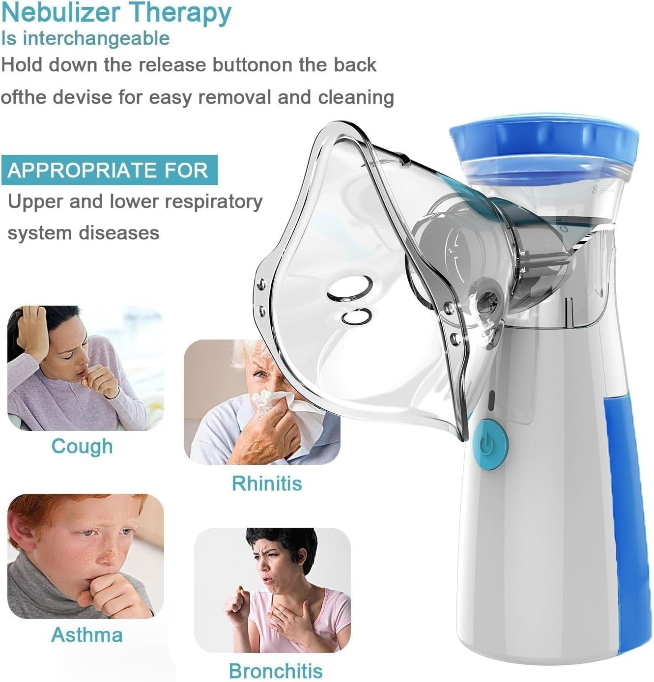 Buyfuse ™- Breathable Mesh Nebulizer for Kids & Adults